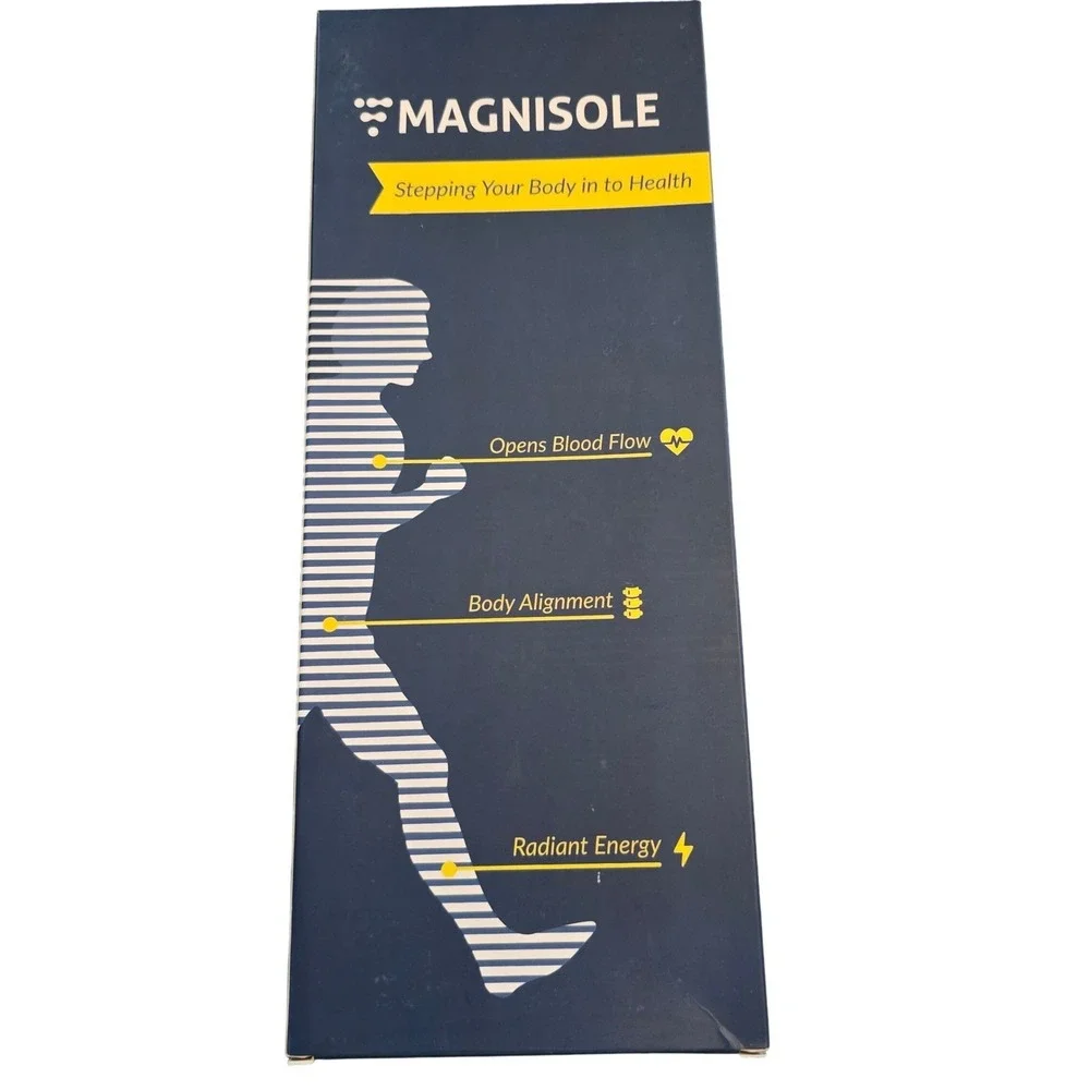 Magnisole Magnetic Acupressure Insoles Unisex One Size Clear Trim to Fit New